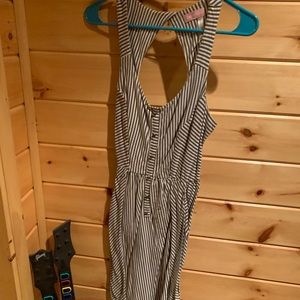 O’Neill grey and white striped dress.